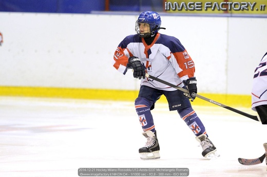 2014-12-21 Hockey Milano Rossoblu U12-Aosta 0237 Michelangelo Romano